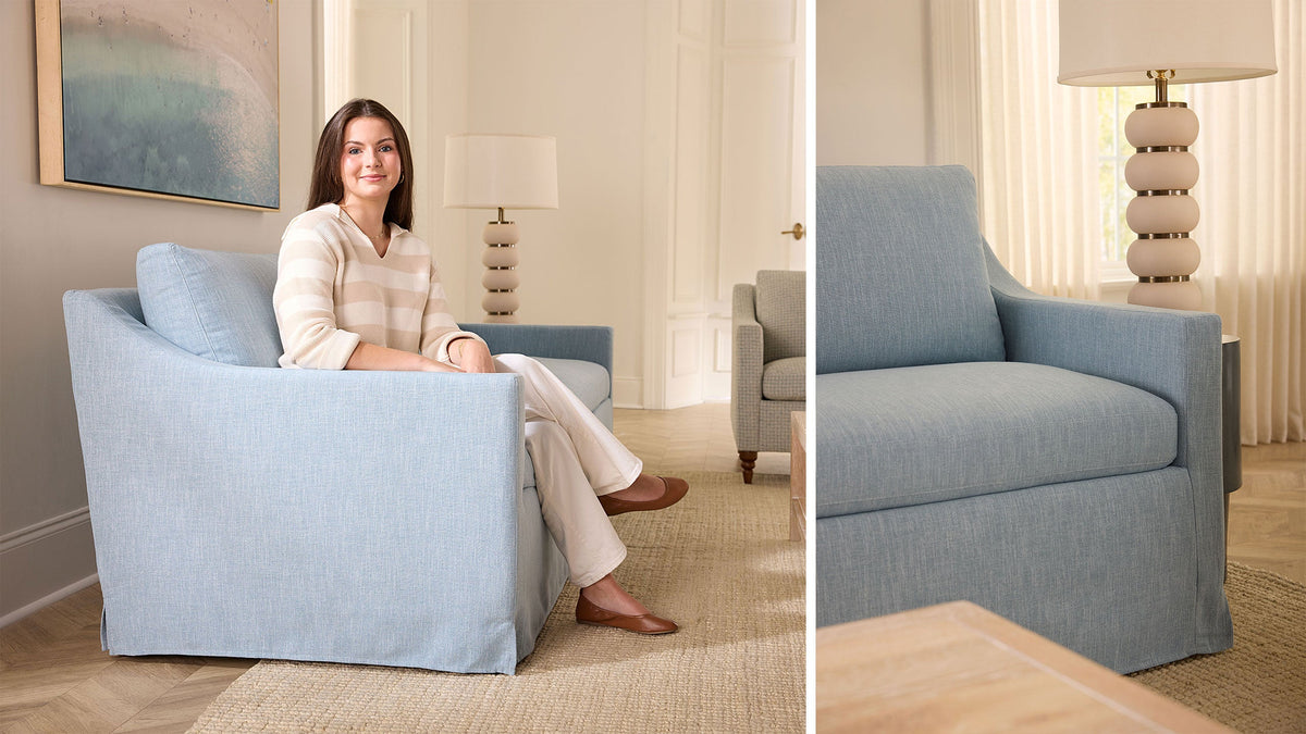 Vera Skirted Sofa