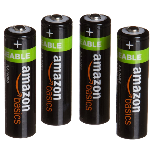 AmazonBasics AA NiMH Precharged Rechargeable Batteries 4-Pack