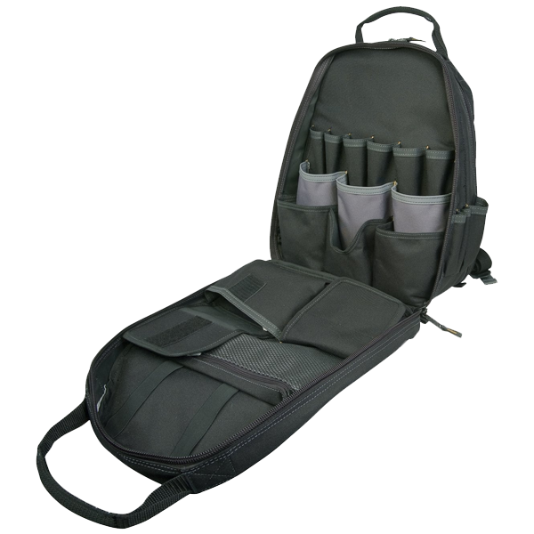 Custom Leathercraft 1134 Tool Backpack. 48-Pocket