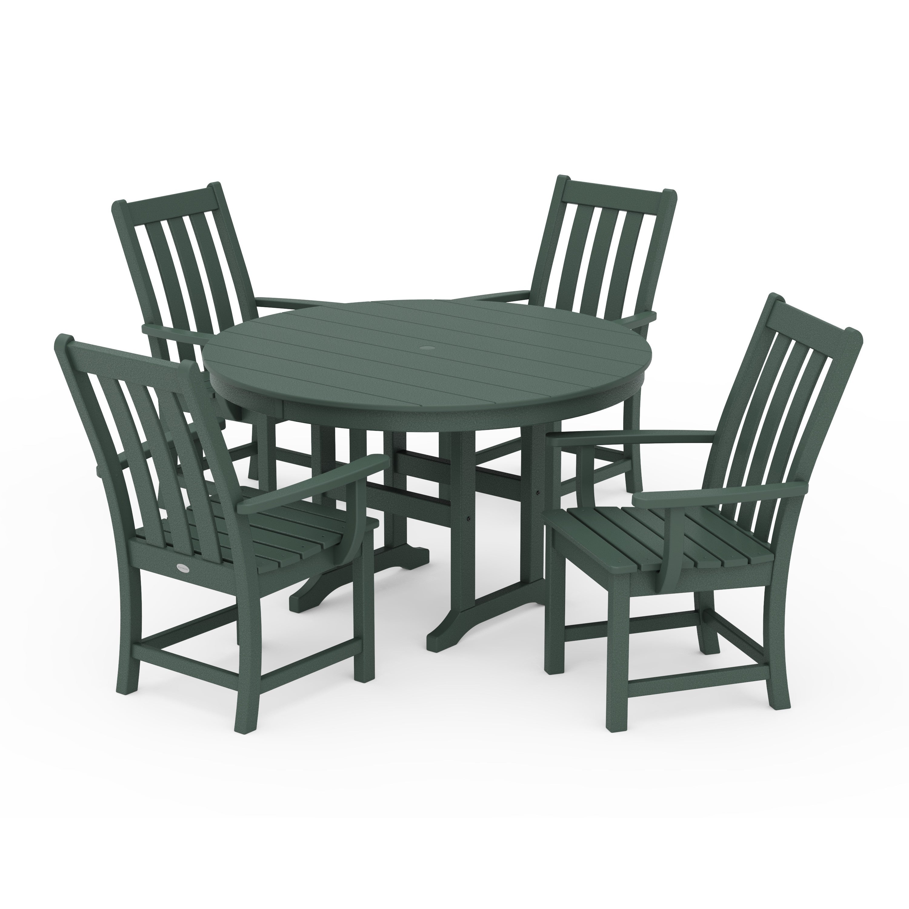 Vineyard 5-Piece Round Farmhouse Dining Set