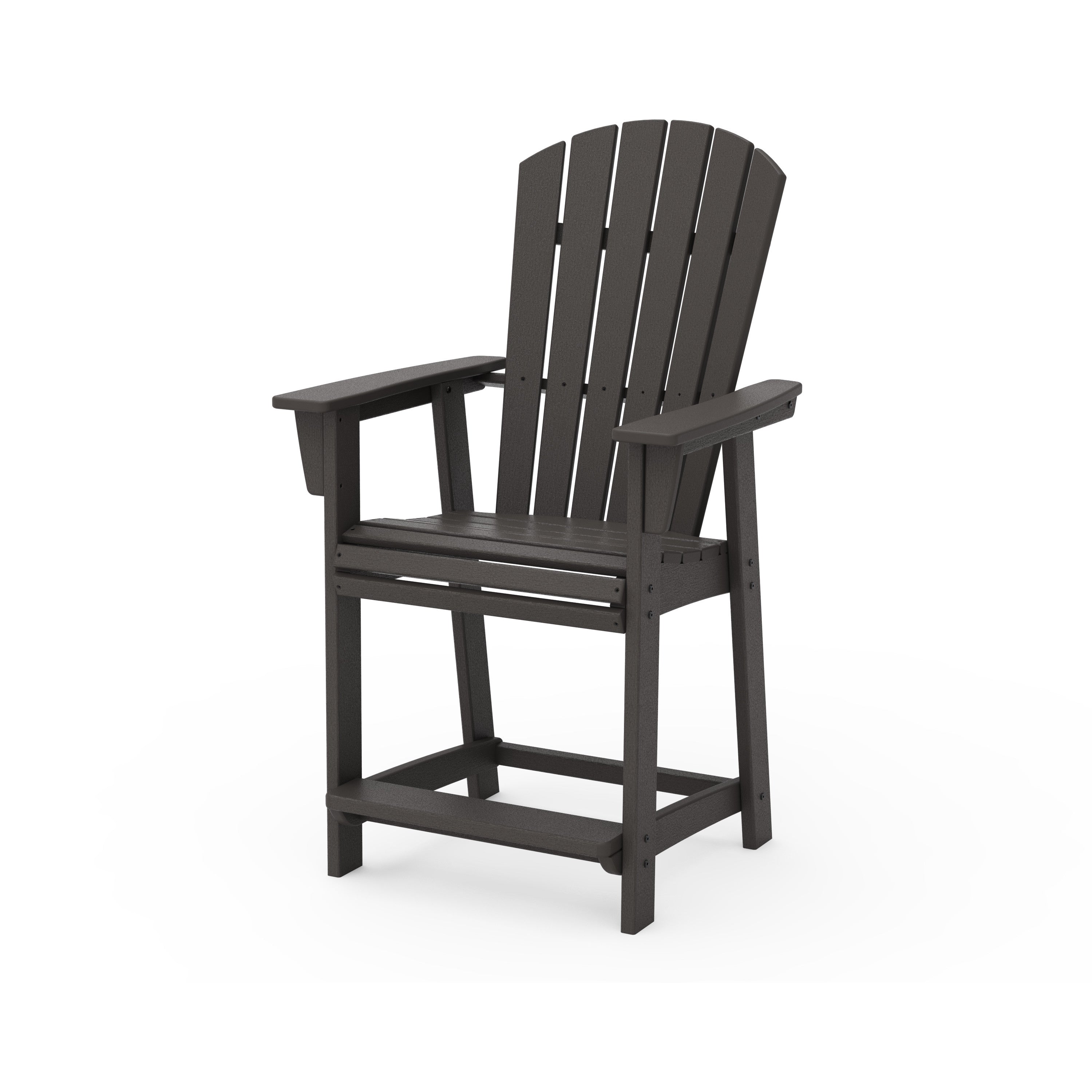 Nautical Curveback Adirondack Counter Chair