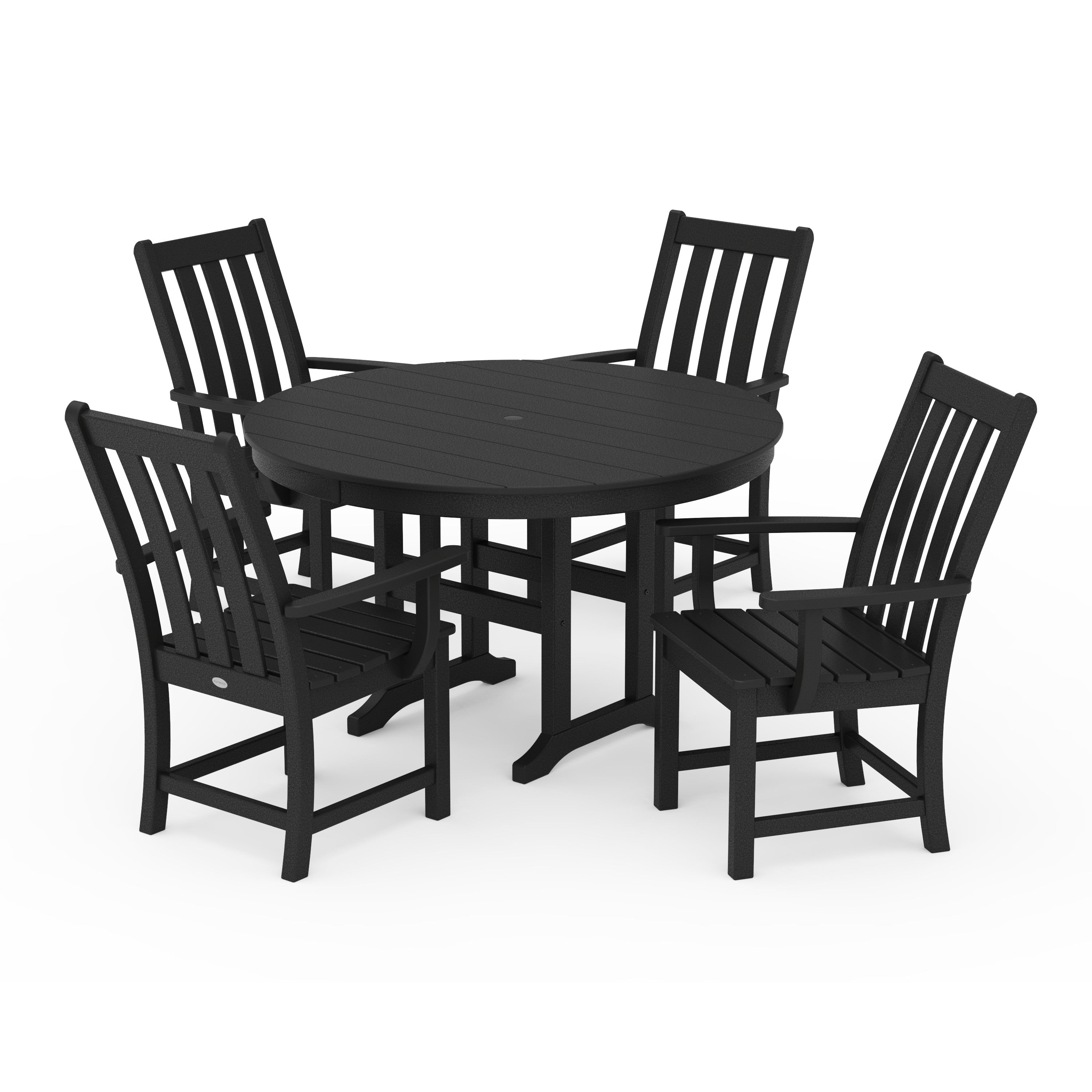 Vineyard 5-Piece Round Farmhouse Dining Set